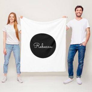 Manta Polar Diseño retro-moderno de Guay Editable White Script