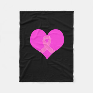 Manta Polar Diseño rosado de la caridad del cáncer de pecho de