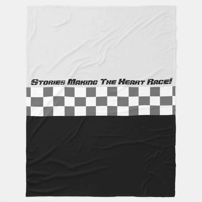 Manta Polar Diseño temático de deportes motorizados (Anverso)