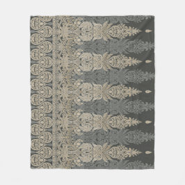Manta Polar diseño tradicional ornamental de paisley