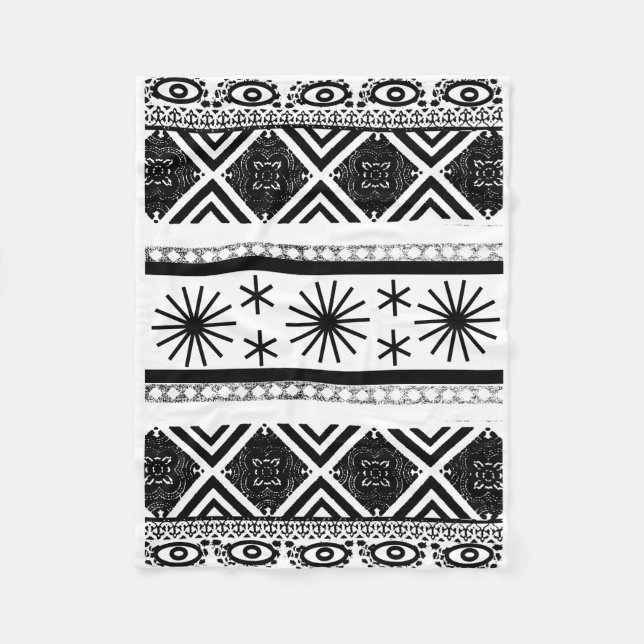 Manta Polar Diseño tribal de la impresión (Anverso)