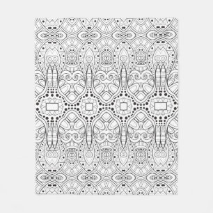 Manta Polar Diseño tribal de Zendoodle