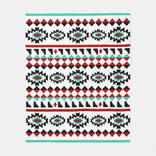 Manta Polar Diseño tribal del nativo americano azteca del