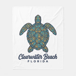 Manta Polar Diseño vectorial de tortuga marina de Clearwater B