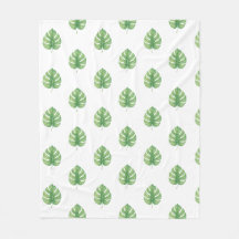 Diseño verde de hoja de Monstera. 