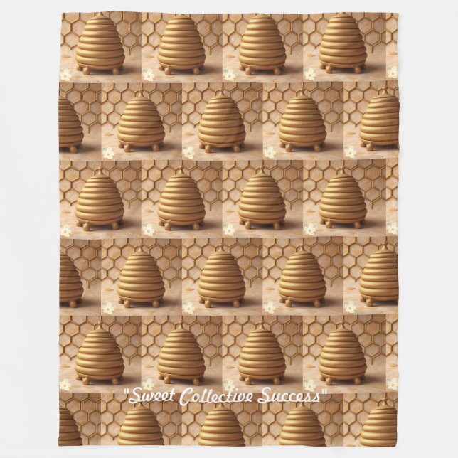 Manta Polar "Diseños de luz dorada" (Anverso)