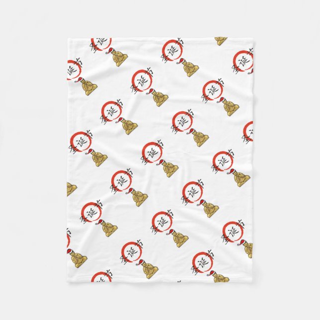 Manta Polar Diseños de Navidades Zen (Anverso)