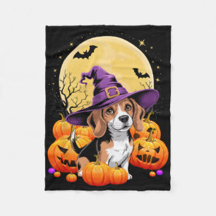 Manta Polar Disfraces De Calabaza De Perro Beagle De Halloween