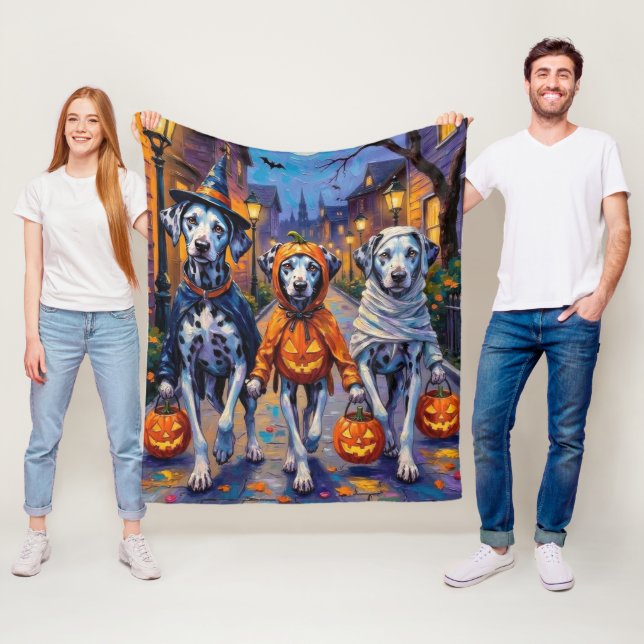 Manta Polar Disfraces de Halloween para pedir dulces de dálmat (In situ)
