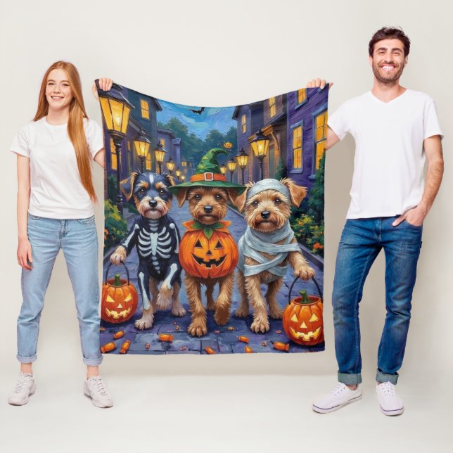 Manta Polar Disfraces de Halloween para perros Lowchen haciend (In situ)