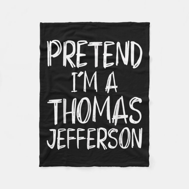 Manta Polar Disfraces de Thomas Jefferson para Halloween P (Anverso)