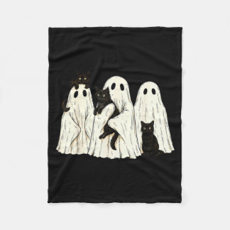 Manta Polar Disfraz de fantasma retro de Halloween sosteniendo