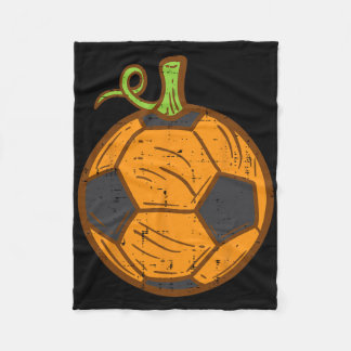 Manta Polar Disfraz de fútbol de Halloween Calabaza Fútbol Cos