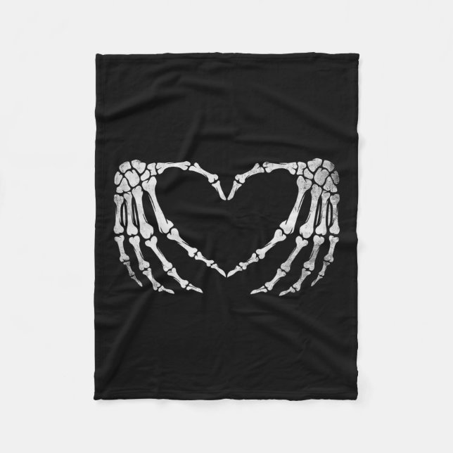Manta Polar Disfraz de Halloween con Rótulo del corazón para e (Anverso)