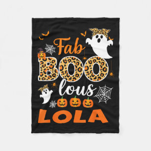 Manta Polar Disfraz de Halloween Cute Leopard Fab Boo Lous Lol