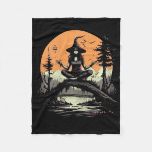 Manta Polar Disfraz de Halloween de bruja meditando Yoga Zen M