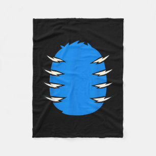Manta Polar Disfraz de Halloween divertido tigre azul Diy grup