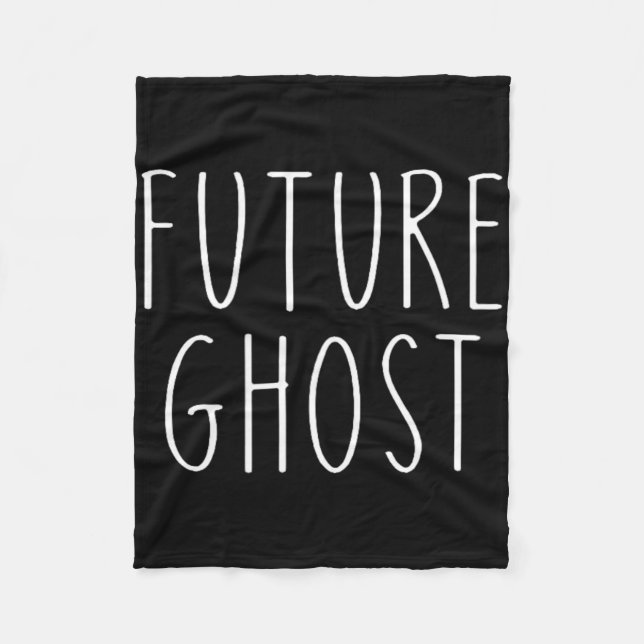 Manta Polar Disfraz de Halloween para el futuro de Ghost Diy (Anverso)
