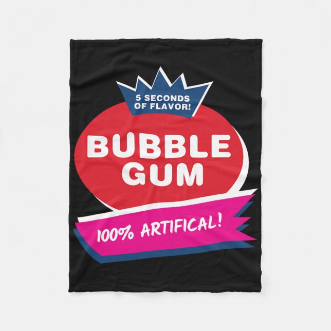 Manta Polar Disfraz de la goma rosa divertida de halloween (Anverso)