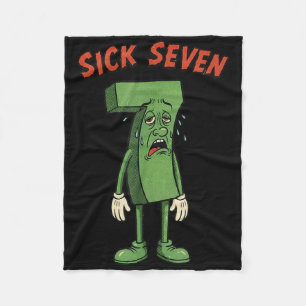 Manta Polar Disfraz divertido de Halloween del meme Sick Seven