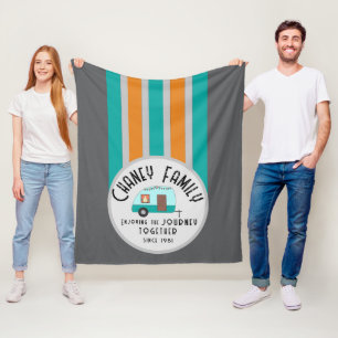 Manta Polar Disfrutando de la vida juntos del Camper Retro