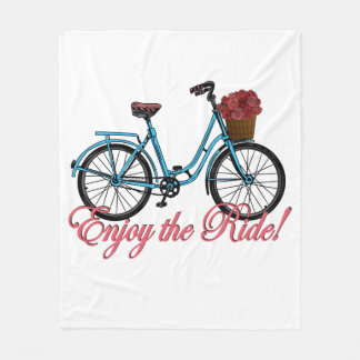 Manta Polar Disfrute De La Bicicleta Ride Cute