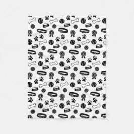 Manta Polar Dish de perro, premios, bolas y patas