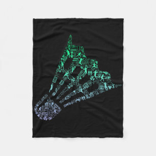 Manta Polar Disminución de los hombres de la camiseta del lanz