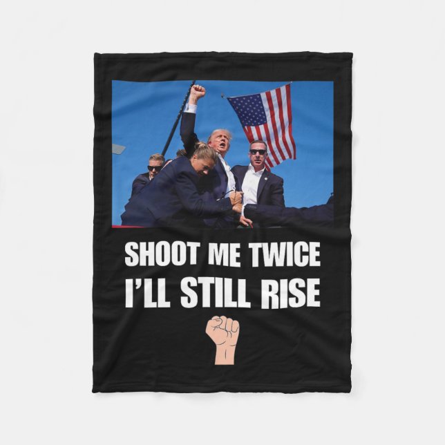 Manta Polar Disparo - Aún me levanto (Anverso)