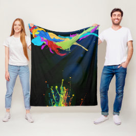 Manta Polar Disparo de color artístico Fleece Blanket