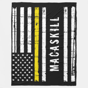 Manta Polar Dispatcher personalizado con bandera de línea amar