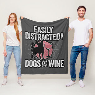 Manta Polar Distracción fácil por perros y vinos