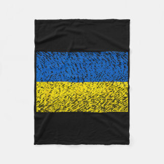 Manta Polar Distressed Ukraine Flag Blue Yellow Patriotic Supp