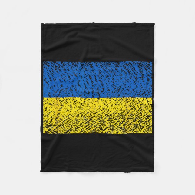 Manta Polar Distressed Ukraine Flag Blue Yellow Patriotic Supp (Anverso)
