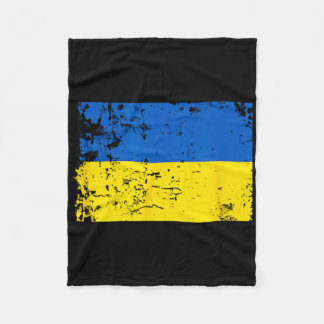 Manta Polar Distressed Ukraine Flag Blue Yellow Patriotic Supp