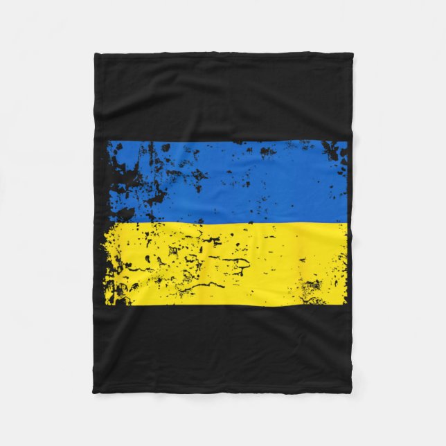 Manta Polar Distressed Ukraine Flag Blue Yellow Patriotic Supp (Anverso)
