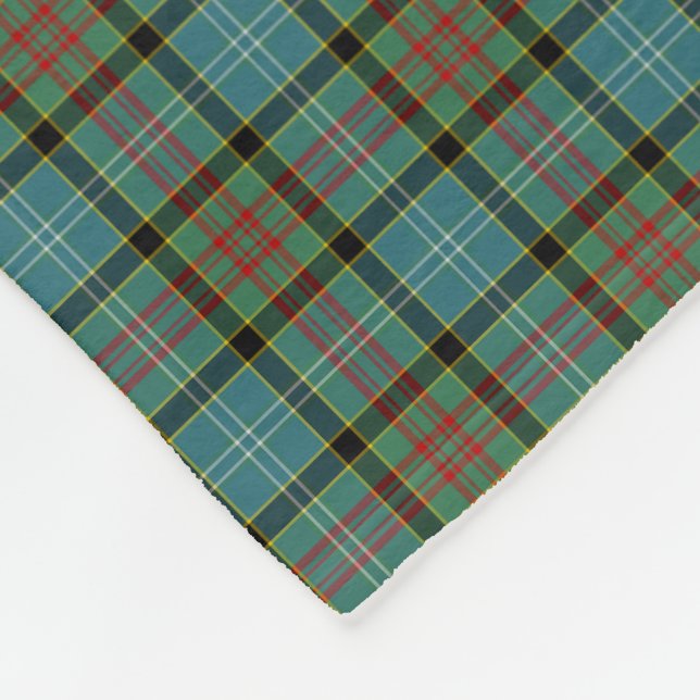 Manta Polar Distrito de Paisley Scotland Tartan Fleece Blanket (Esquina)