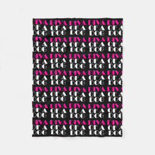 Manta Polar "DIVA de un perro" Fleece Blanket