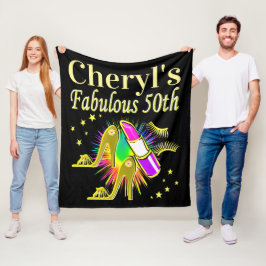 MANTA POLAR DIVA PERSONALIZADO 50 Y FABULOUS