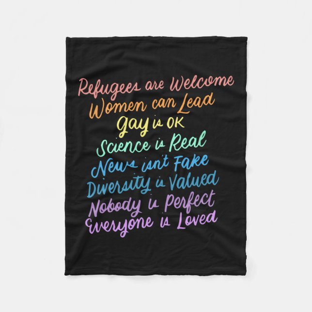 Manta Polar Diversidad en Trump Refugiados de la ciencia aman  (Anverso)