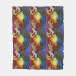 Manta Polar Diversidad, Equidad, Inclusión Fleece Throw Blanke