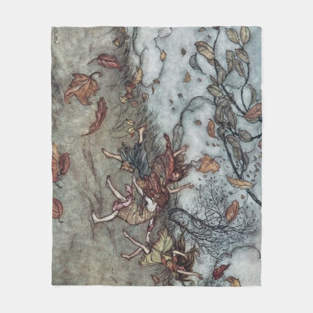 Manta Polar Diversión de otoño (Anverso)