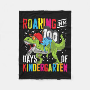 Manta Polar Diversión infantil en 100 días de Rex Dinos