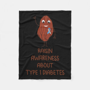 Manta Polar Diversión T1d Tipo 1 Diabetes Awareness Ribbon Gif