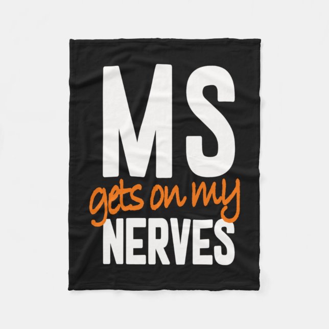 Manta Polar Divertida conciencia de esclerosis múltiple Ms War (Anverso)