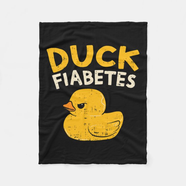 Manta Polar Divertida conciencia sobre la diabetes mellitus en (Anverso)