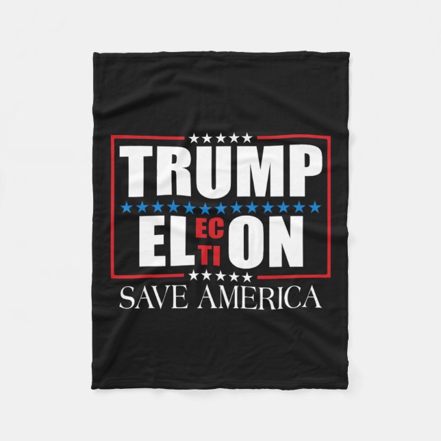 Manta Polar Divertida elección de Trump Bandera Estadounidense (Anverso)