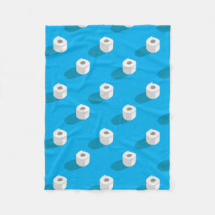 Manta Polar Divertida escasez de papel higiénico