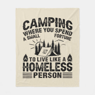 Manta Polar Divertidas declaraciones de camping