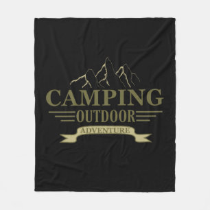 Manta Polar Divertidas declaraciones de camping para los campi